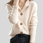 Cardigan aus Wollmischung mit V-Ausschnitt – Produktansicht 2
