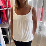 Ärmelloses Shirt mit Raffung – Produktansicht 2