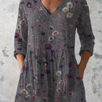 Weit fallende Longbluse mit auffälligem Dessin – Produktansicht 2