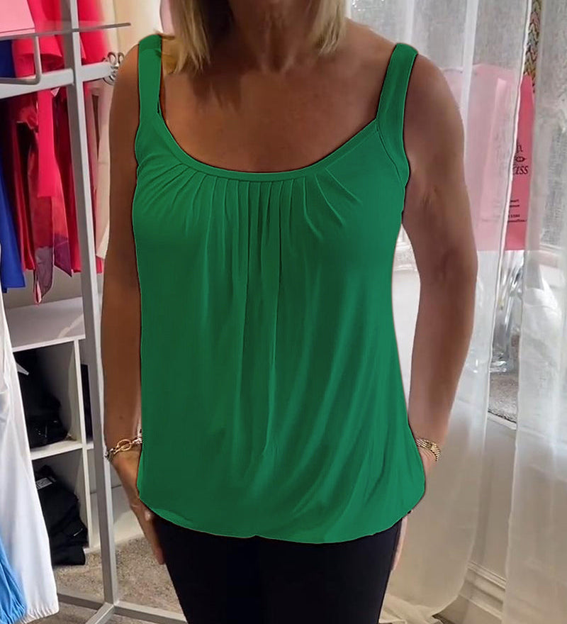 Ärmelloses Shirt mit Raffung – Produktansicht 5