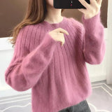 Kuscheliger Winterpullover mit Rundhalsausschnitt – Produktansicht 5