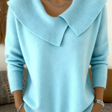 Feiner Strickpullover mit geripptem Stehkragen – Produktansicht 5