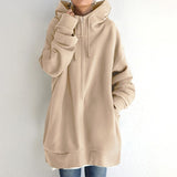 Warmer Winter-Hoodie mit Oversize-Kapuze – Produktansicht 3