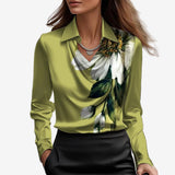 Drapierte Bluse mit Schalkragen – Produktansicht 7
