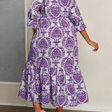 Bequemes Boho-Mosaik-Kleid – Produktansicht 9