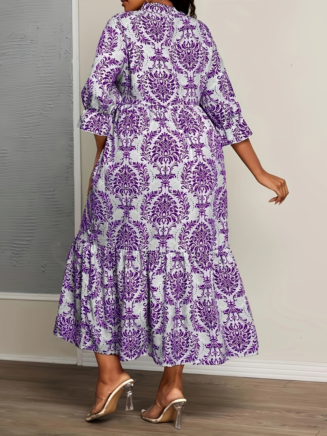 Bequemes Boho-Mosaik-Kleid – Produktansicht 9