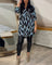 Schick bedruckte Bluse mit V-Ausschnitt – Produktansicht 3