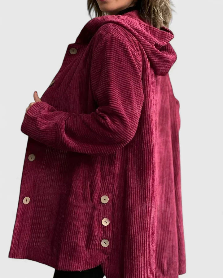 Damen-Winterjacke aus Cord – Produktansicht 4