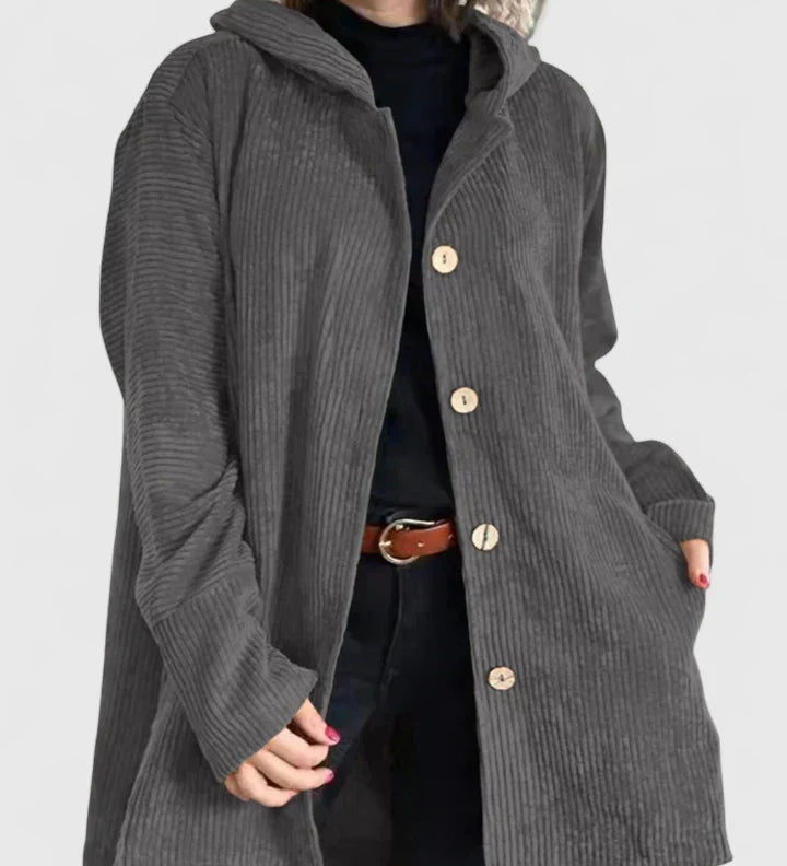 Damen-Winterjacke aus Cord – Produktansicht 10