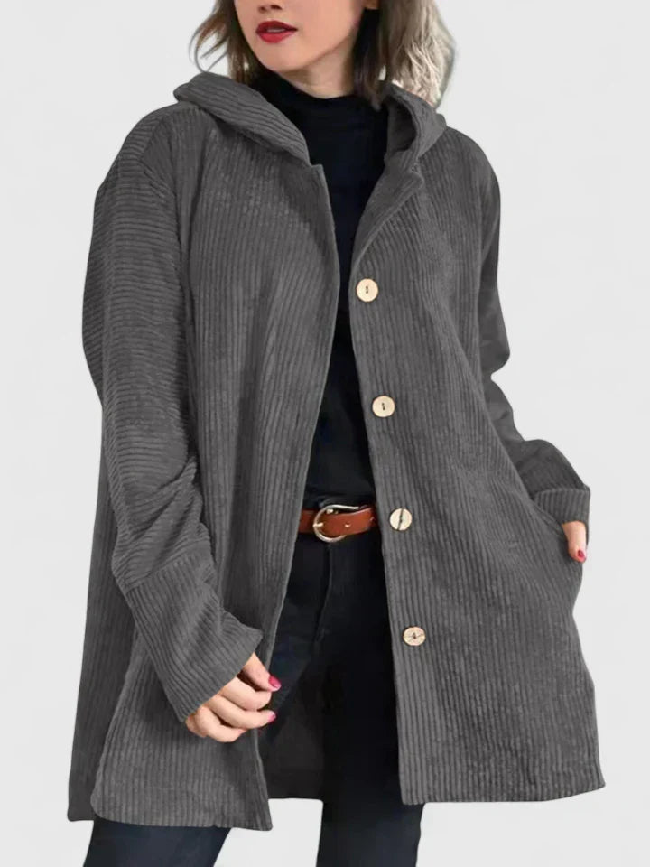 Damen-Winterjacke aus Cord – Produktansicht 10