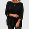 Weicher Pullover mit Halbarm und Rundhalsausschnitt – Produktansicht 3