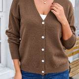 Geknöpfte Strickjacke aus weicher Maschenware – Produktansicht 6