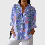 Farbenfrohe Druckbluse aus leichtem Material – Produktansicht 1