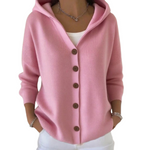 Kuscheliger Strickcardigan mit Kapuze – Produktansicht 1