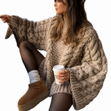 Warmer Strickpullover aus dicker Maschenware – Produktansicht 1