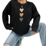 Sweatshirt mit verspieltem Herzchen-Print – Produktansicht 1