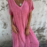 Bequemes Maxikleid mit floralem Muster – Produktansicht 5