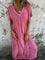 Bequemes Maxikleid mit floralem Muster – Produktansicht 5