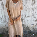 Bequemes Maxikleid mit floralem Muster – Produktansicht 10