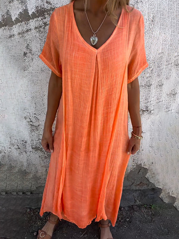Bequemes Maxikleid mit floralem Muster – Produktansicht 8
