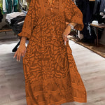 Bequemes Kleid mit lebendigem Print – Produktansicht 6