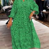 Bequemes Kleid mit lebendigem Print – Produktansicht 7