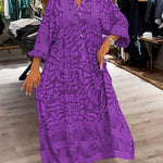 Bequemes Kleid mit lebendigem Print – Produktansicht 8