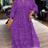 Bequemes Kleid mit lebendigem Print – Produktansicht 8
