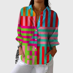 Leichte Bluse mit farbenfrohem Print – Produktansicht 1
