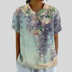 Elegantes Oberteil mit floralem Dessin – Produktansicht 1