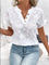 Bluse mit V-Ausschnitt und floralem Design – Produktansicht 2