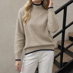 Minimalistischer Pullover aus unifarbenem Strick – Produktansicht 7