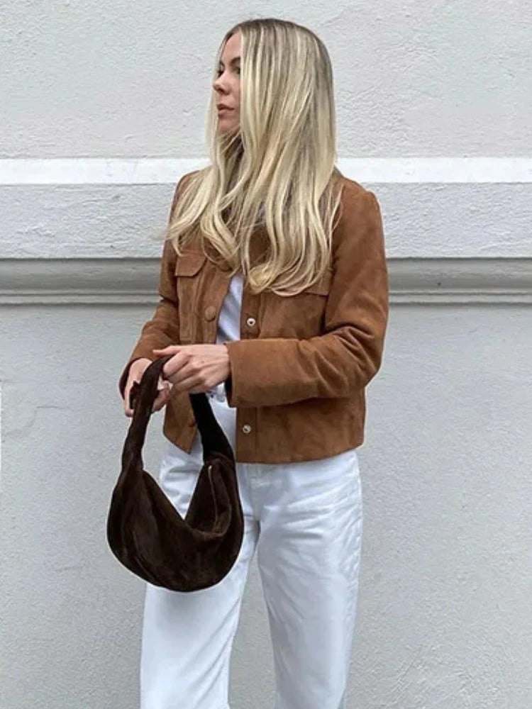 Braune Damenjacke – Produktansicht 7