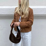 Braune Damenjacke – Produktansicht 7