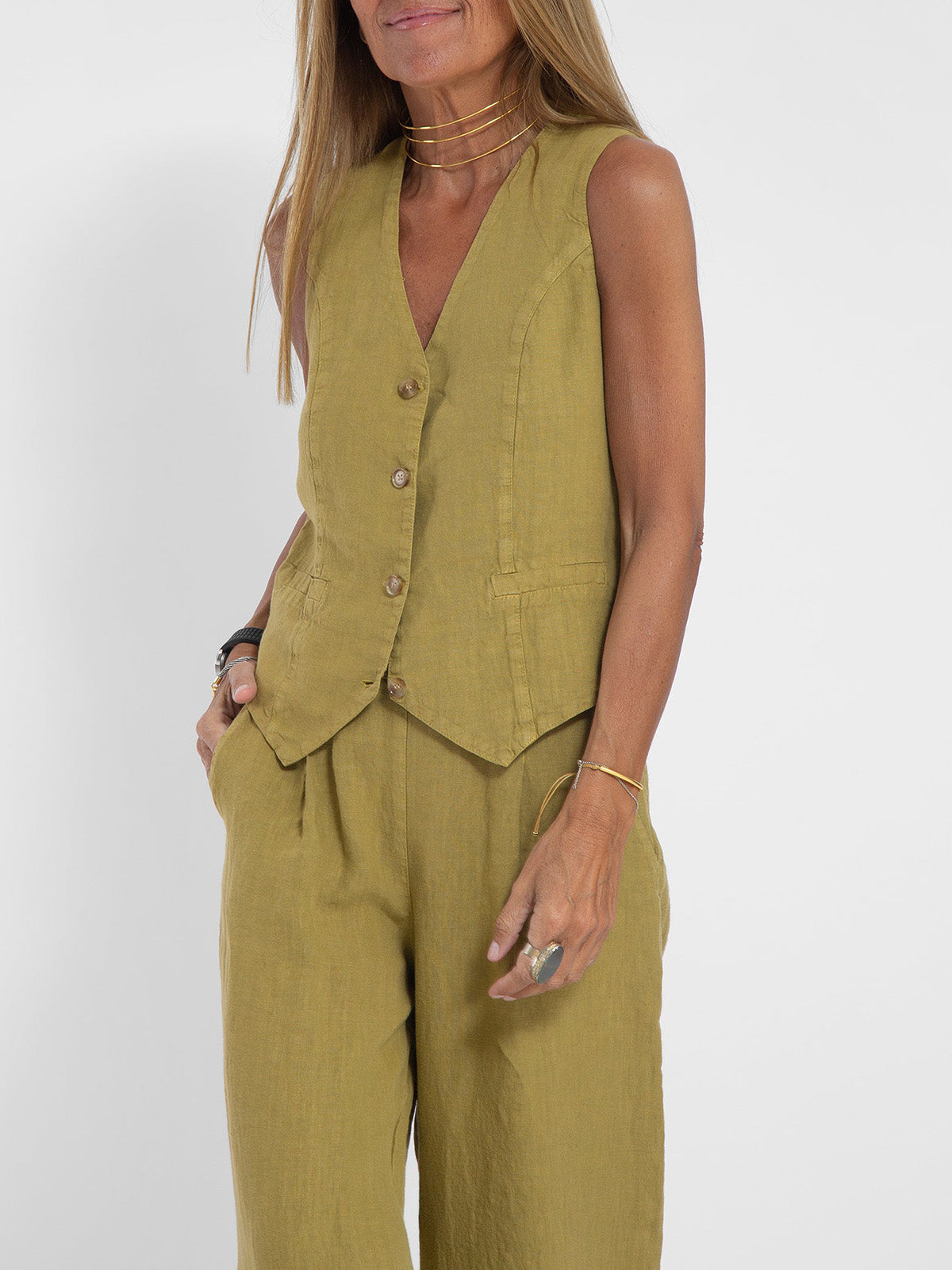 Elegantes Set aus Weste und Hose – Produktansicht 6