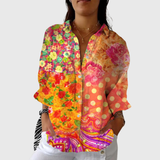 Leichte Bluse mit farbenfrohem Print – Produktansicht 1