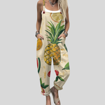 Bequeme Latzhose mit Tropenfrüchten – Produktansicht 1