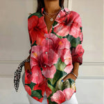 Blumenbluse mit Reverskragen – Produktansicht 2