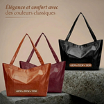 Vintage-Schultertasche aus Leder – Produktansicht 2