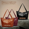Vintage-Schultertasche aus Leder – Produktansicht 2