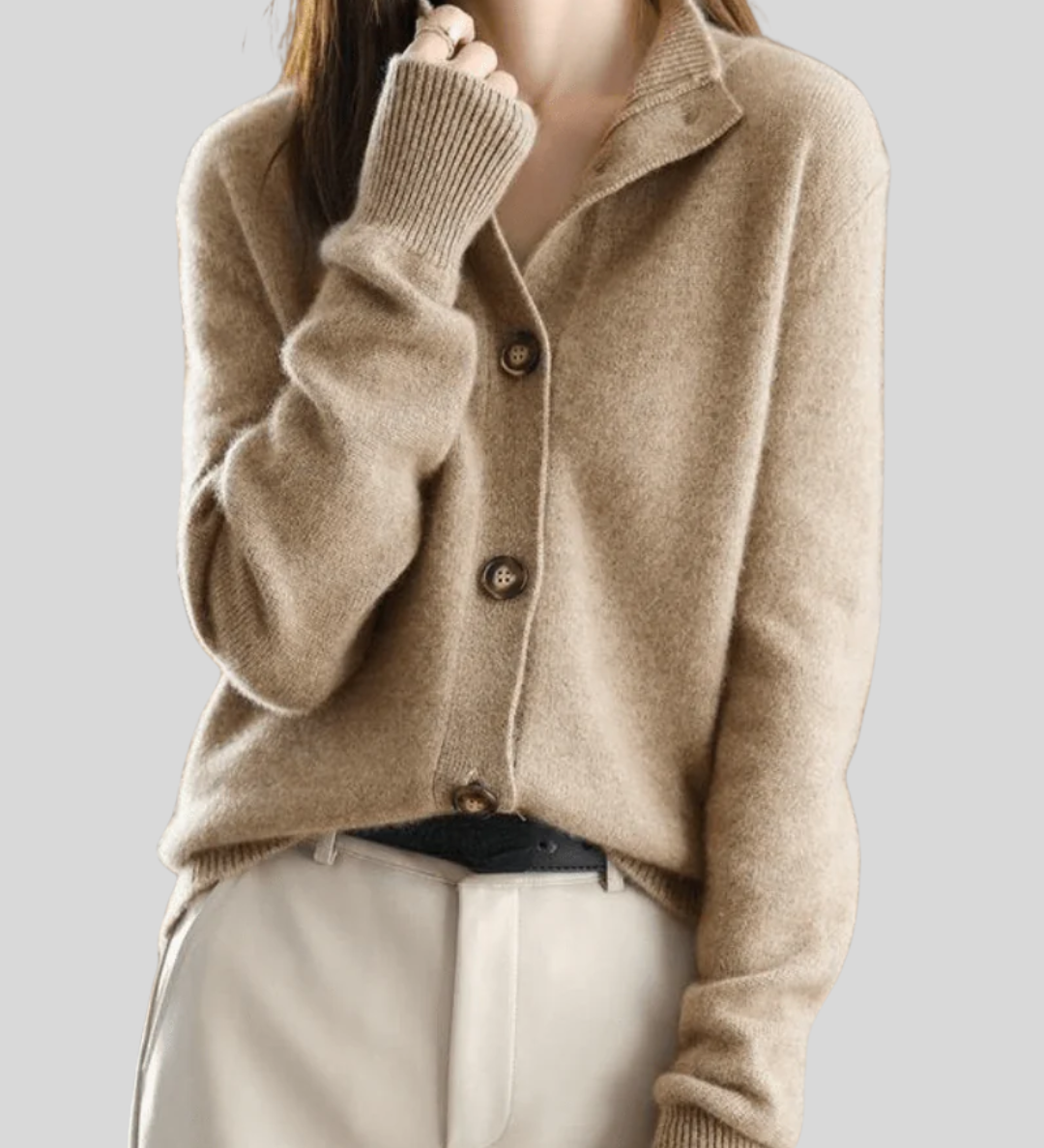 Cardigan aus Wollmischung mit V-Ausschnitt – Produktansicht 4