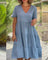 Bequemes Sommerkleid mit V-Ausschnitt – Produktansicht 9