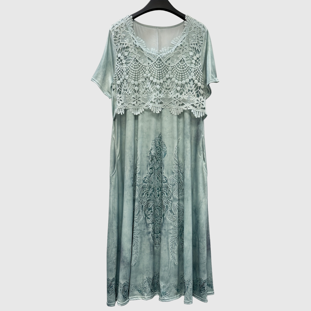 Elegantes Midikleid mit floralem Muster – Produktansicht 9
