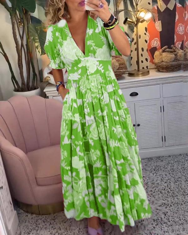 Farbenfrohes Blumenkleid – Produktansicht 10