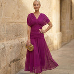 Elegantes Kleid in Fuchsia – Produktansicht 1