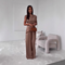 Elegantes Hosen-Set mit asymmetrischer Linie – Produktansicht 3