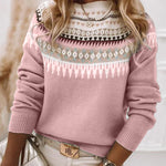 Eleganter Pullover mit Rundhalsausschnitt aus weichem Strick – Produktansicht 3