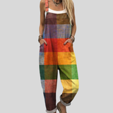 Bunte Latzhose im Patchwork-Design – Produktansicht 1