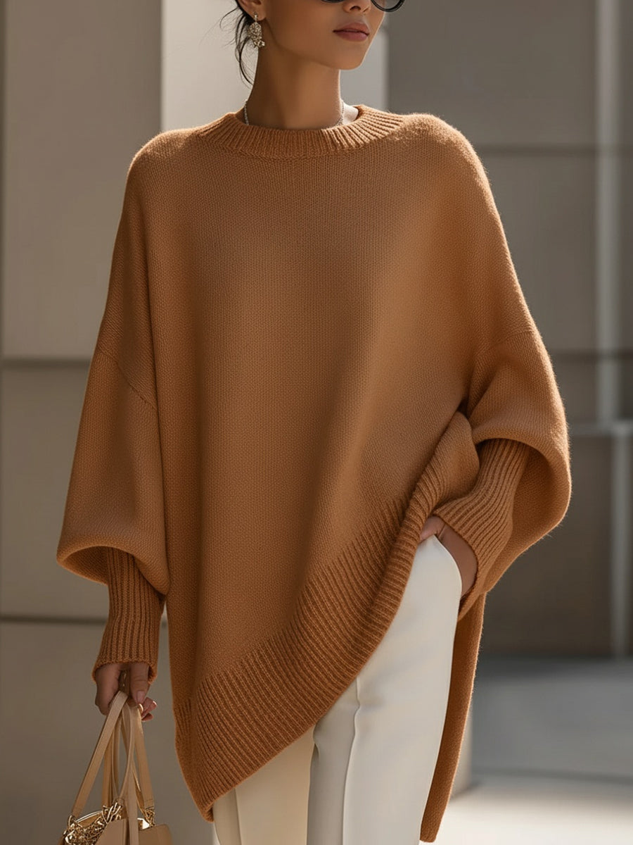 Eleganter Oversize-Poncho aus weichem Strick – Produktansicht 9