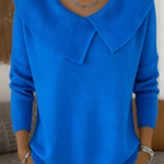 Feiner Strickpullover mit geripptem Stehkragen – Produktansicht 6
